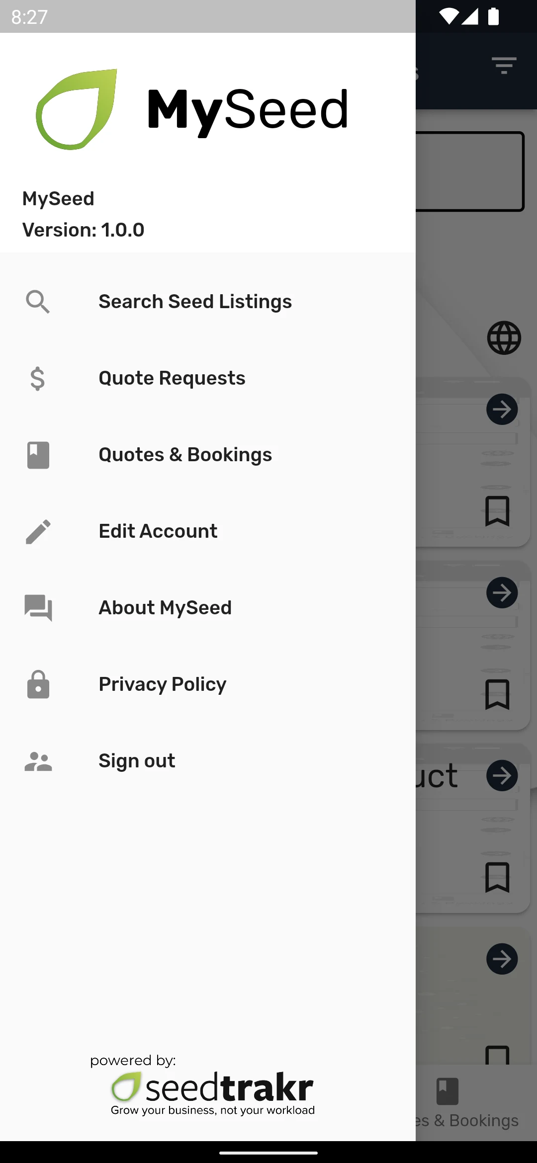MySeed screenshot