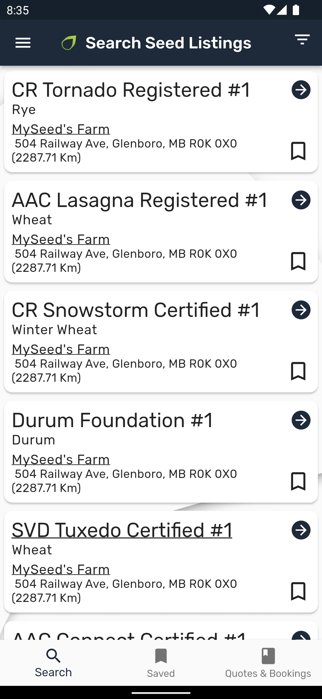 MySeed screenshot