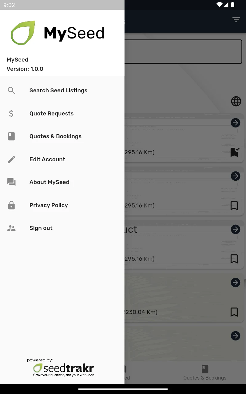 MySeed screenshot
